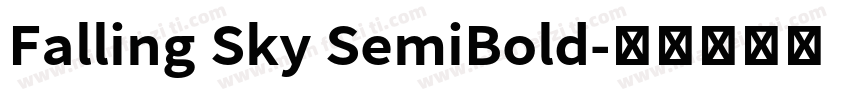 Falling Sky SemiBold字体转换